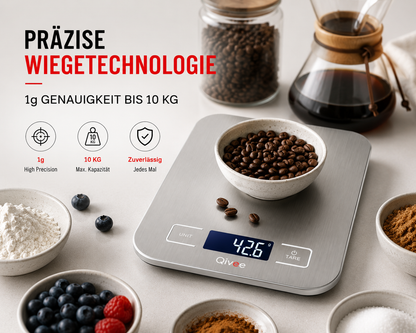 Digitale Küchenwaage Haushaltswaage Digitalwaage Küchen Waage 10kg / 1 Gramm