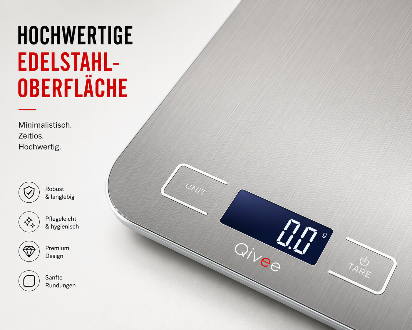 Digitale Küchenwaage Haushaltswaage Digitalwaage Küchen Waage 10kg / 1 Gramm