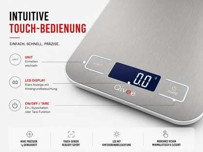 Digitale Küchenwaage Haushaltswaage Digitalwaage Küchen Waage 10kg / 1 Gramm