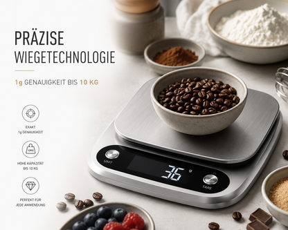 Digitale Küchenwaage Haushaltswaage Digitalwaage Küchen Waage 10kg / 1 Gramm
