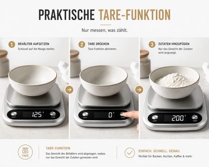 Digitale Küchenwaage Haushaltswaage Digitalwaage Küchen Waage 10kg / 1 Gramm
