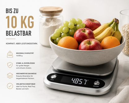 Digitale Küchenwaage Haushaltswaage Digitalwaage Küchen Waage 10kg / 1 Gramm