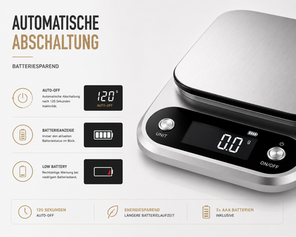 Digitale Küchenwaage Haushaltswaage Digitalwaage Küchen Waage 10kg / 1 Gramm