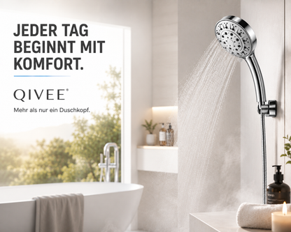Duschkopf Hochdruck Handbrause Duschbrause Wassersparend mit 1.5m Schlauch 3Modi