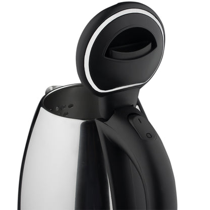 Edelstahl Wasserkocher 1,8 L Doppelwandig Kabellos Teekocher Silber Warmhalter