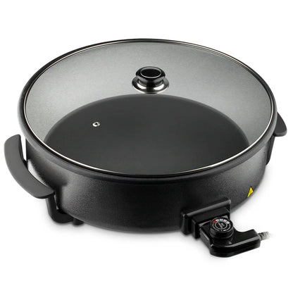 Elektrische Multifunktions-Pfanne Pizzapfanne Elektro mit Deckel 42 x 9 cm 1500W