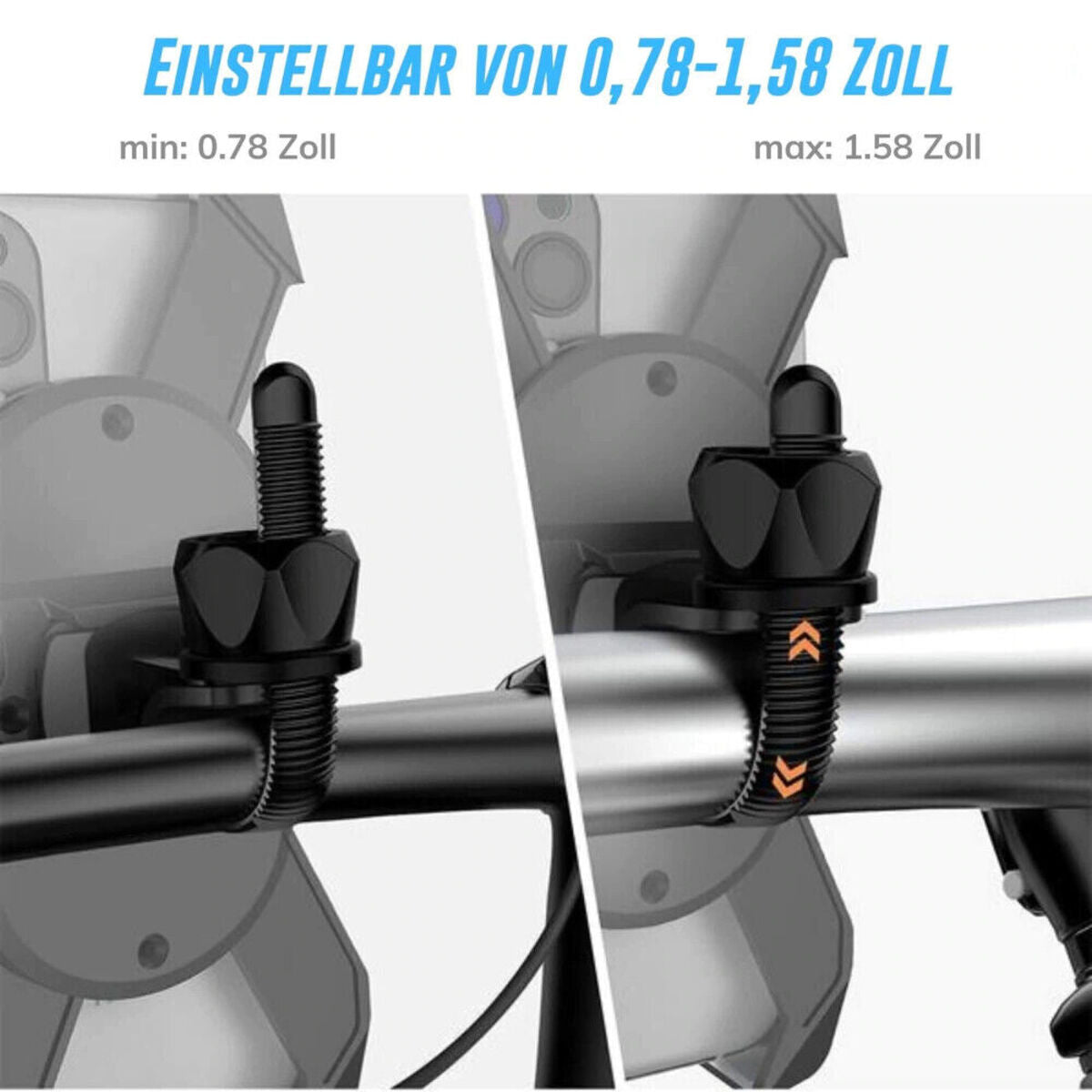 Fahrrad Motorrad Handy Halterung Halter Smartphone Wasserdicht bis 6.6 Zoll 360°