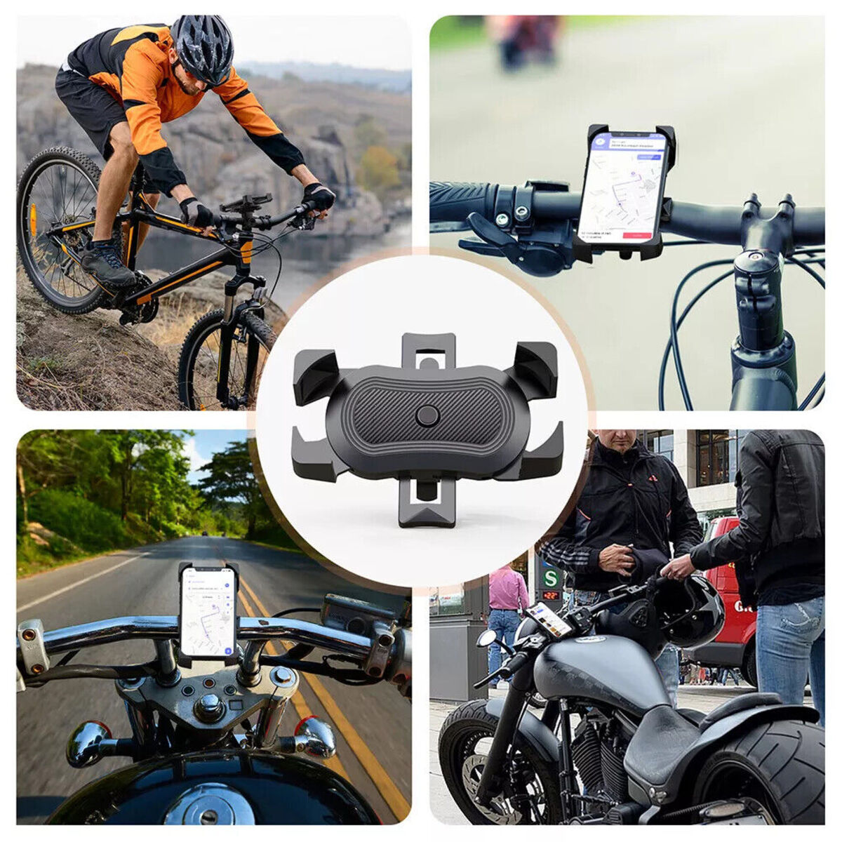 Fahrrad Motorrad Handy Halterung Halter Smartphone Wasserdicht bis 6.6 Zoll 360°