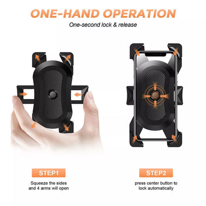 Fahrrad Motorrad Handy Halterung Halter Smartphone Wasserdicht bis 6.6 Zoll 360°