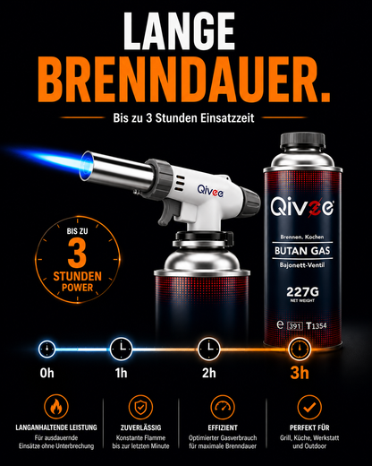Gasbrenner Bunsenbrenner Lötlampe Löt-Brenner Gasanzünder + Gaskartuschen 227g