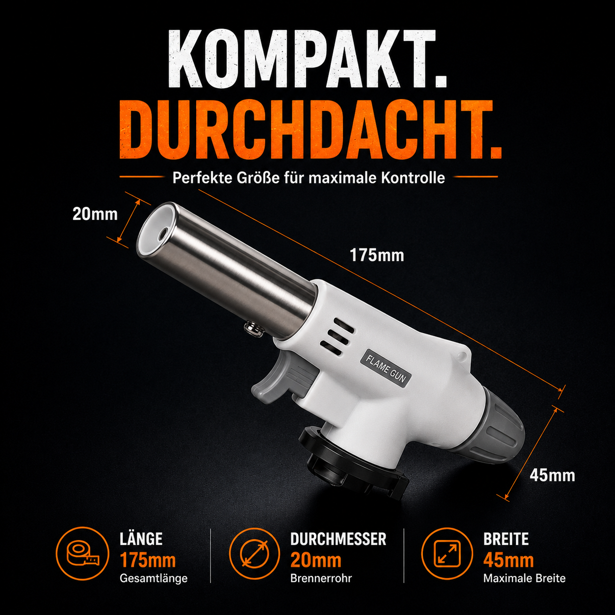 Gasbrenner Bunsenbrenner Lötlampe Löt-Brenner Gasanzünder + Gaskartuschen 227g