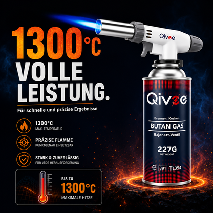 Gasbrenner Bunsenbrenner Lötlampe Löt-Brenner Gasanzünder + Gaskartuschen 227g