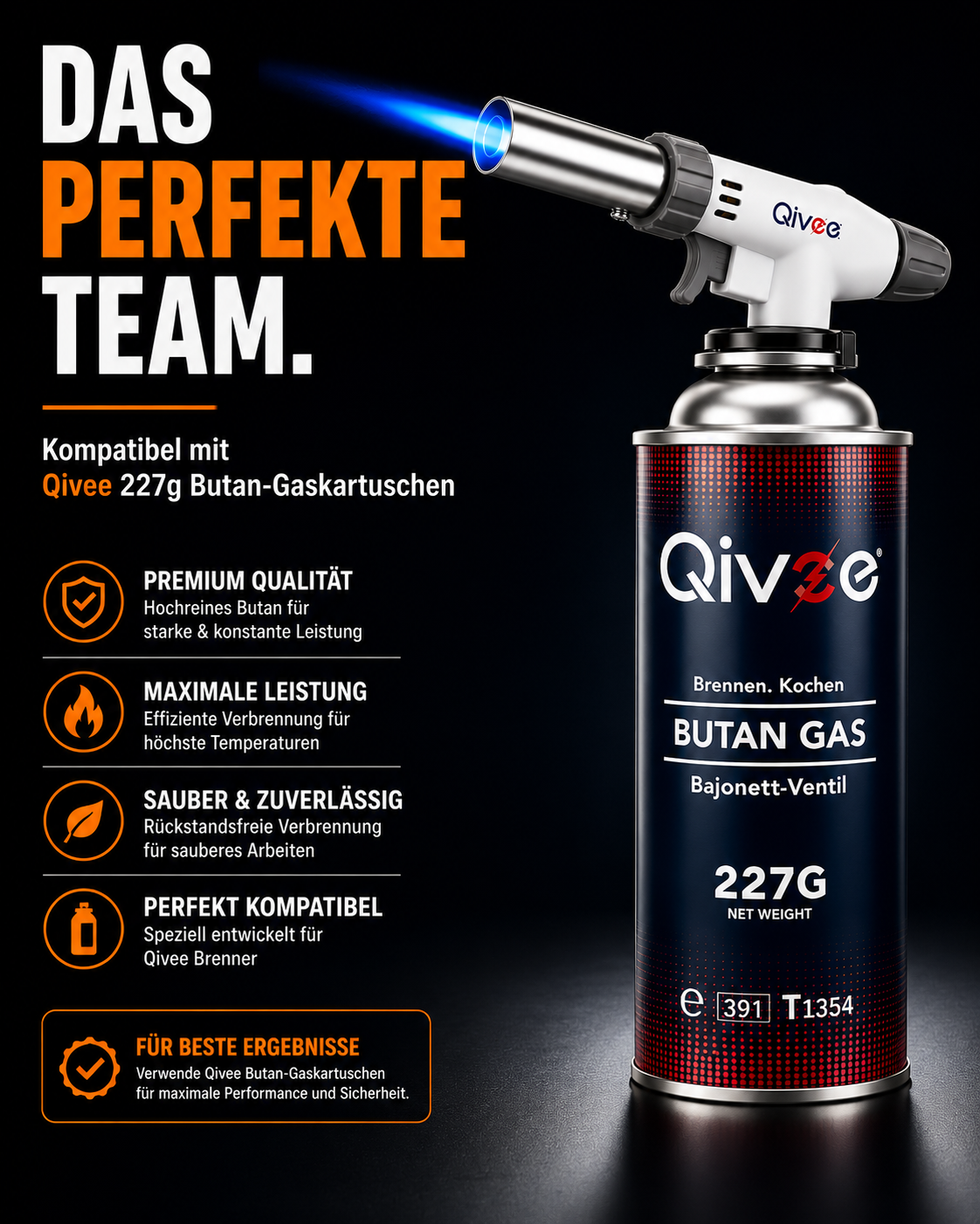 Gasbrenner Bunsenbrenner Lötlampe Löt-Brenner Gasanzünder + Gaskartuschen 227g