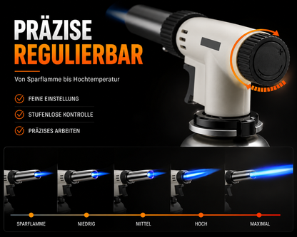 Gasbrenner Bunsenbrenner Lötlampe Löt-Brenner Gasanzünder + Gaskartuschen 227g