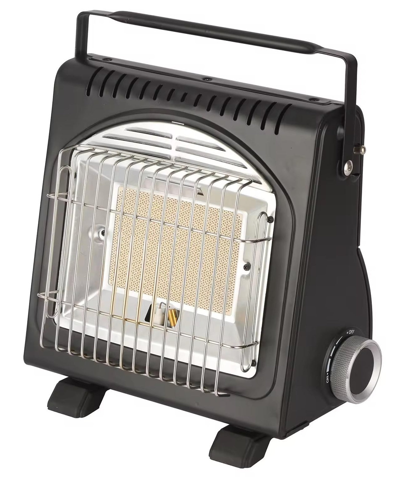 Tragbare Gasheizung 2in1 Gasheizer Camping Heizgerät Heizstrahler + 4 Kartuschen