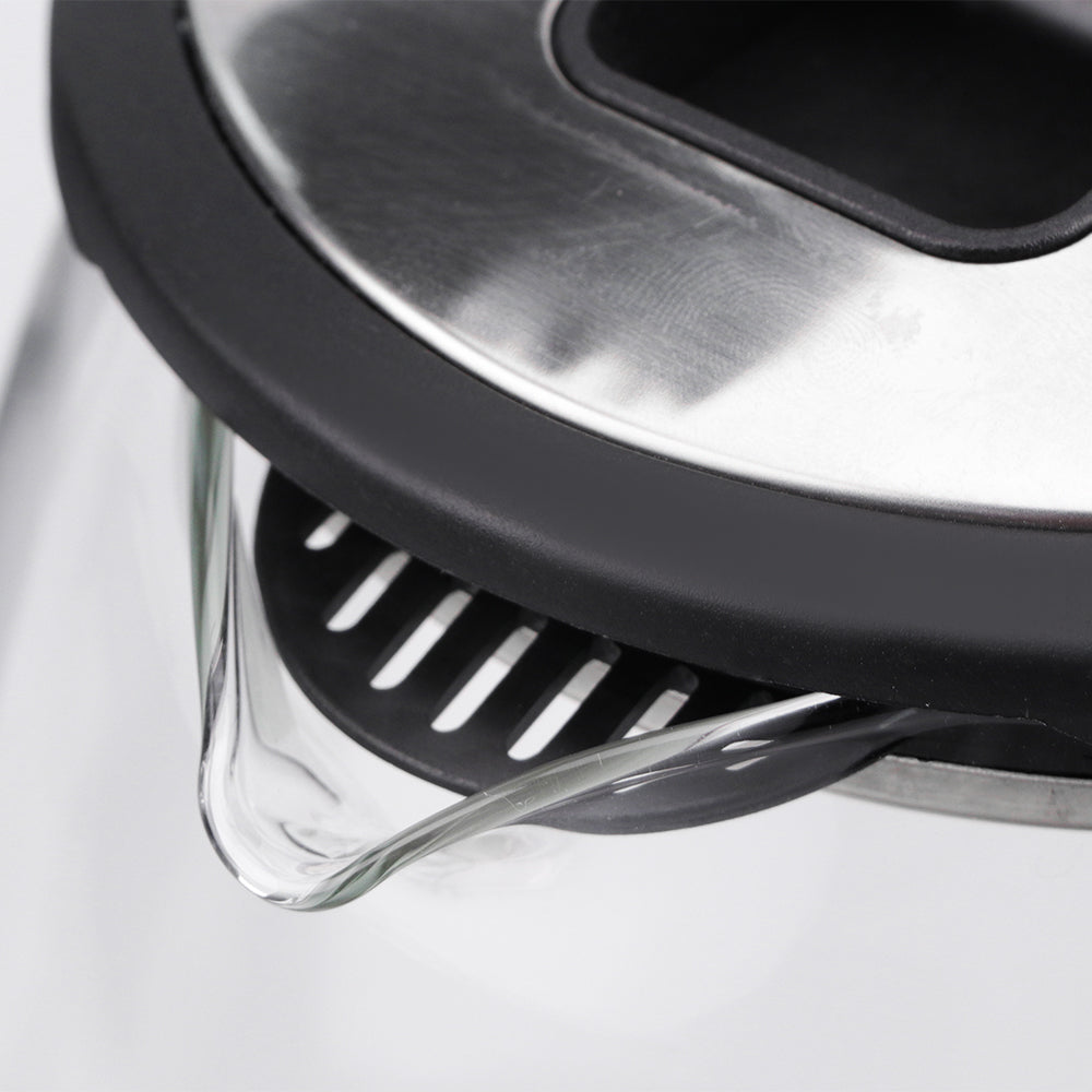 Wasserkocher Glas mit LED-Beleuchtung Edelstahl Teekocher 2.0L 2000W BPA-Frei