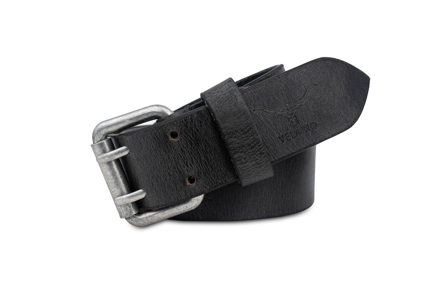Echt Leder Gürtel Herren Damen Ledergürtel Schwarz 4cm für Anzug, Jeans Kürzbar