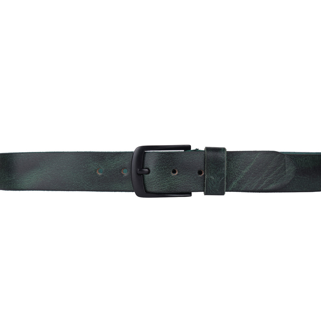 Echt Leder Gürtel 4cm Herren Damen Ledergürtel für Jeans, Anzug Schwarz Kürzbar