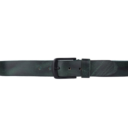 Echt Leder Gürtel 4cm Herren Damen Ledergürtel für Jeans, Anzug Schwarz Kürzbar
