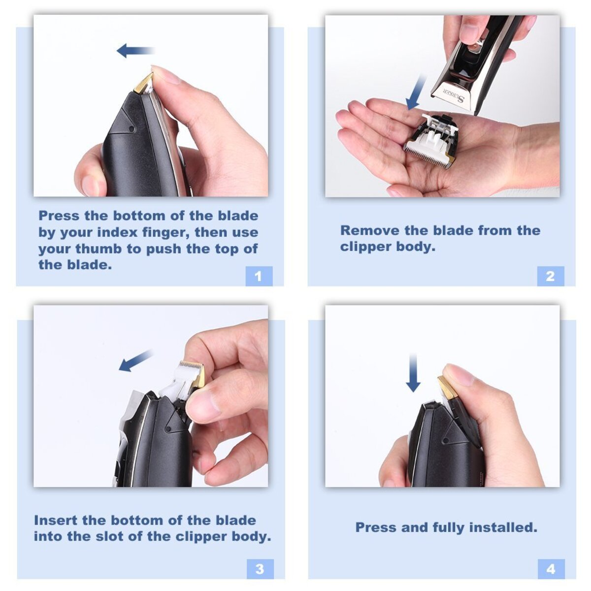 Haarschneidemaschine Haarschneider Profi Trimmer Rasierer Bart Clipper Hair Akku