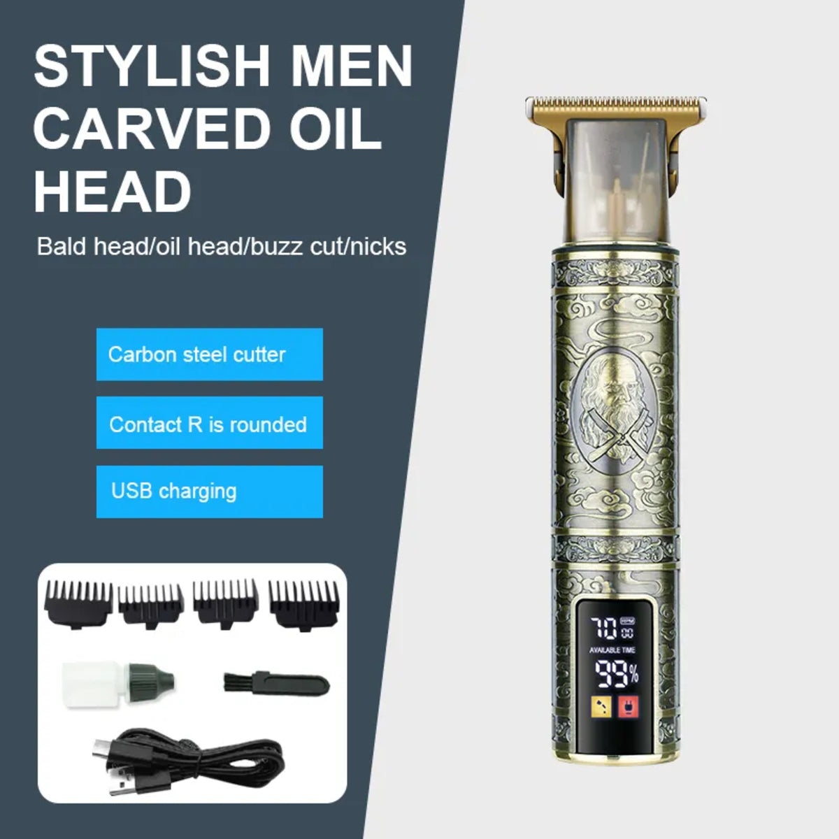 Profi Bart Trimmer Haarschneider Rasierer Haarschneidemaschine Clipper Hair Akku