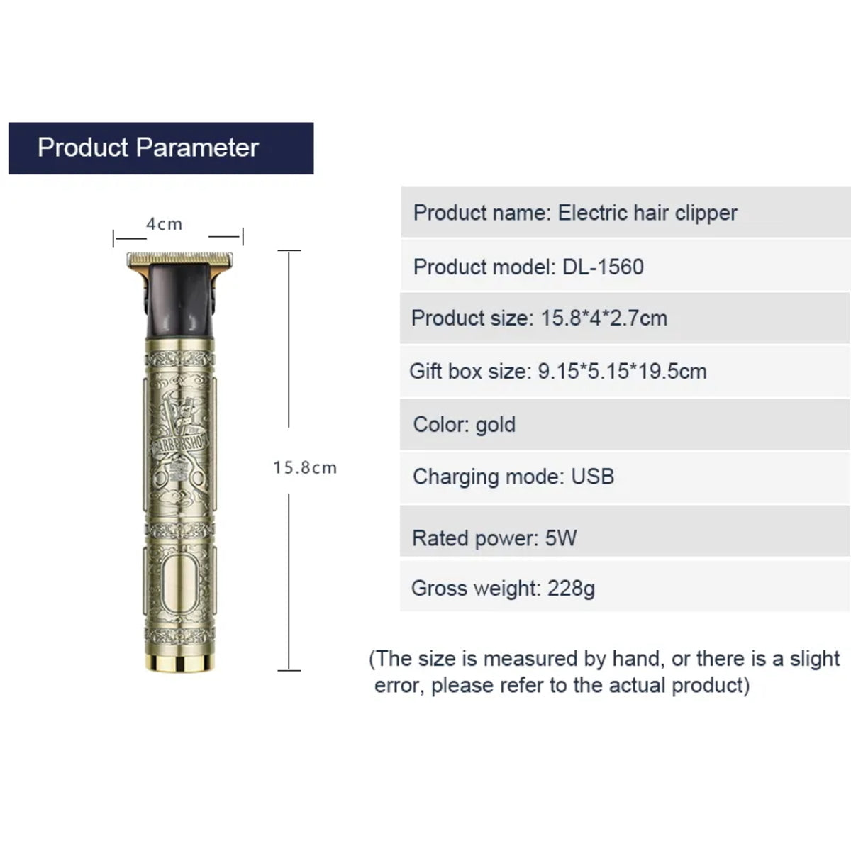 Profi Bart Trimmer Haarschneider Rasierer Haarschneidemaschine Clipper Hair Akku