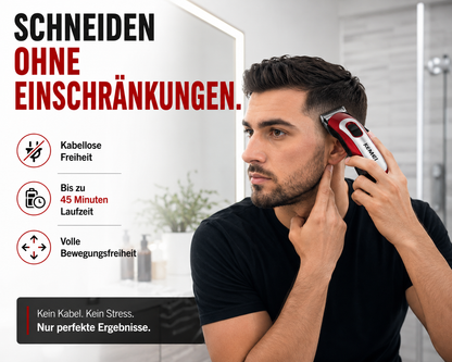 Haarschneider Haarschneidemaschine Profi Trimmer Rasierer Bart Clipper Hair Akku