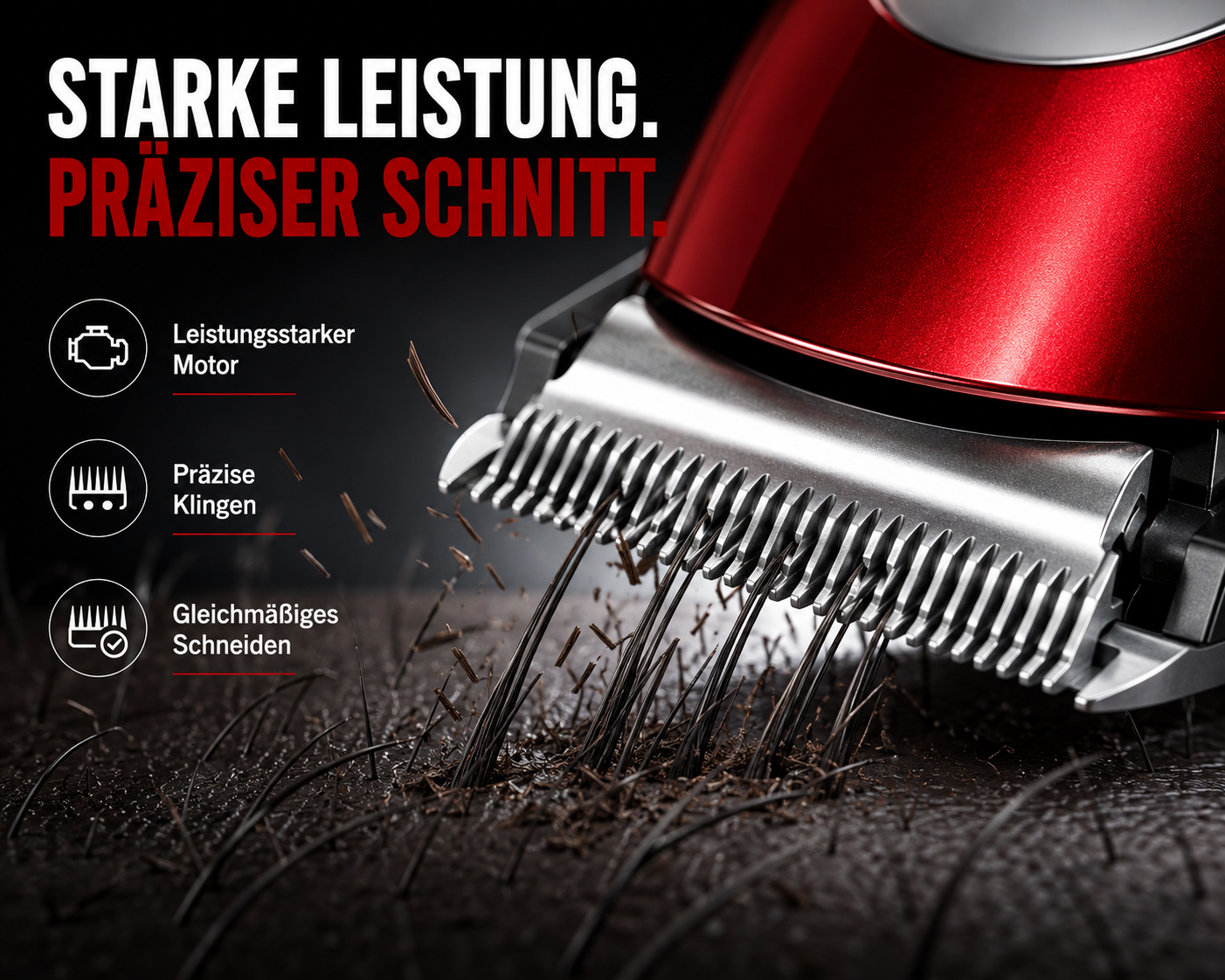 Haarschneider Haarschneidemaschine Profi Trimmer Rasierer Bart Clipper Hair Akku