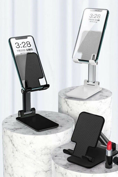 Handy Halterung Universal Smartphone Halter klappbar für Bürotisch Küche Reise