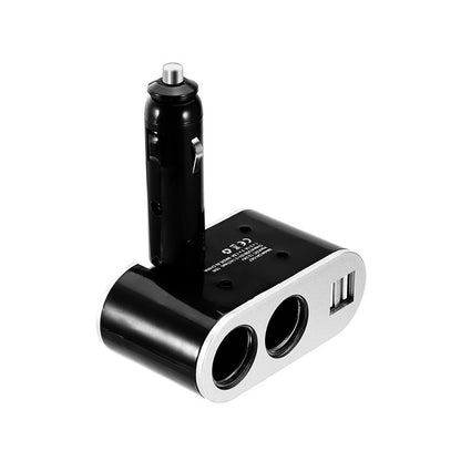 KFZ Adapter 2-Fach Dose Zigarettenanzünder Verteiler mit 12V/24V Steckdose Auto