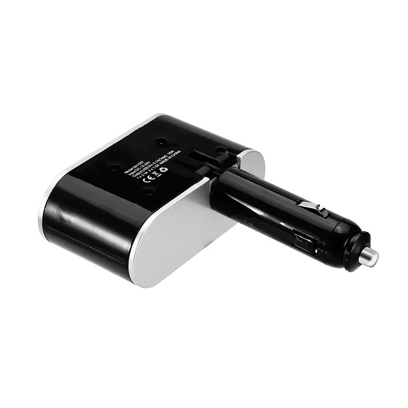 KFZ Adapter 2-Fach Dose Zigarettenanzünder Verteiler mit 12V/24V Steckdose Auto