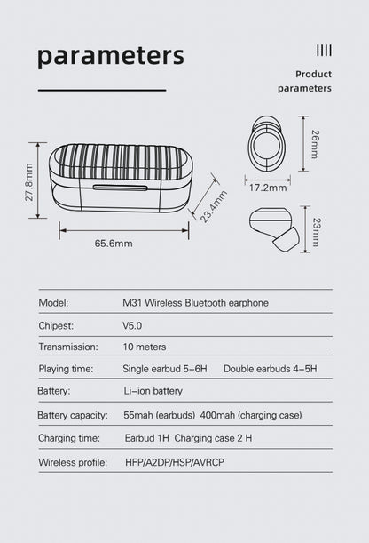 Kopfhörer Headset Bluetooth Ohrhörer Kabellos Stereo Wireless Bass Touch Control