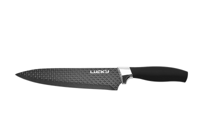 Küchenmesser Edelstahl Messer Set 6-teilig Profi Schere & Schäler Klinge LUCKY®