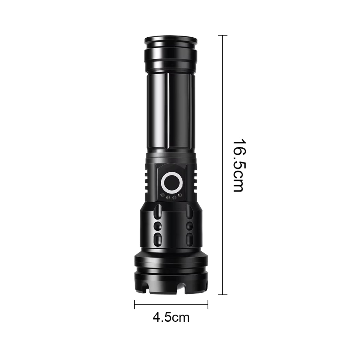 LED Taschenlampe Polizei Swat Cree Zoom 500 Meter Leuchtweite 1x PowerAkku USB