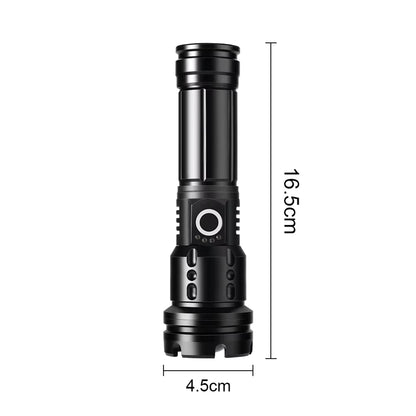 LED Taschenlampe Polizei Swat Cree Zoom 500 Meter Leuchtweite 1x PowerAkku USB