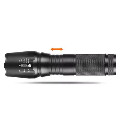LED Taschenlampe Polizei Swat wiederaufladbar Zoom Power inkl. Akku Ladegerät