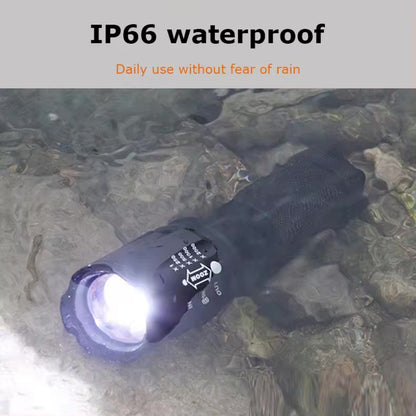 LED Taschenlampe Polizei Swat wiederaufladbar Zoom Power inkl. Akku Ladegerät