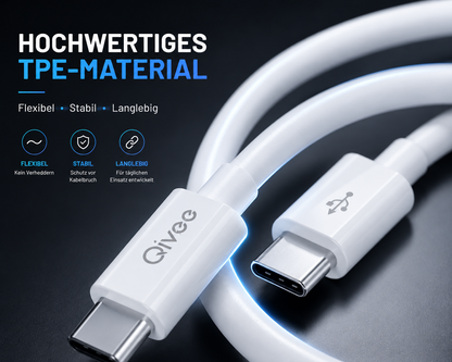 Ladekabel USB Typ C Schnell Datenkabel für Samsung Apple Handy Schnellladekabel