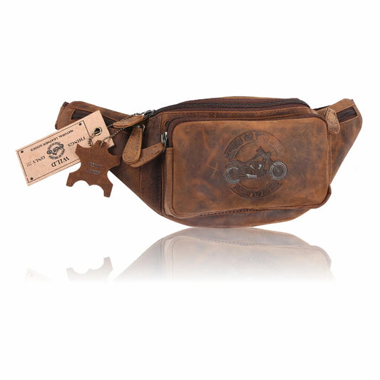 Leder Bauchtasche Gürteltasche Sport Hüfttasche Umhängetasche Crossbag Tasche