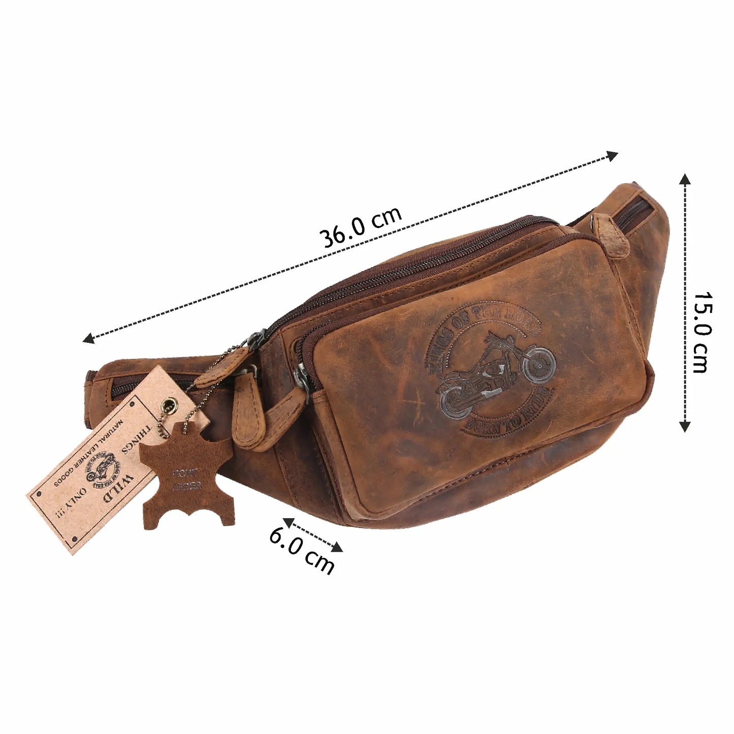 Leder Bauchtasche Gürteltasche Sport Hüfttasche Umhängetasche Crossbag Tasche