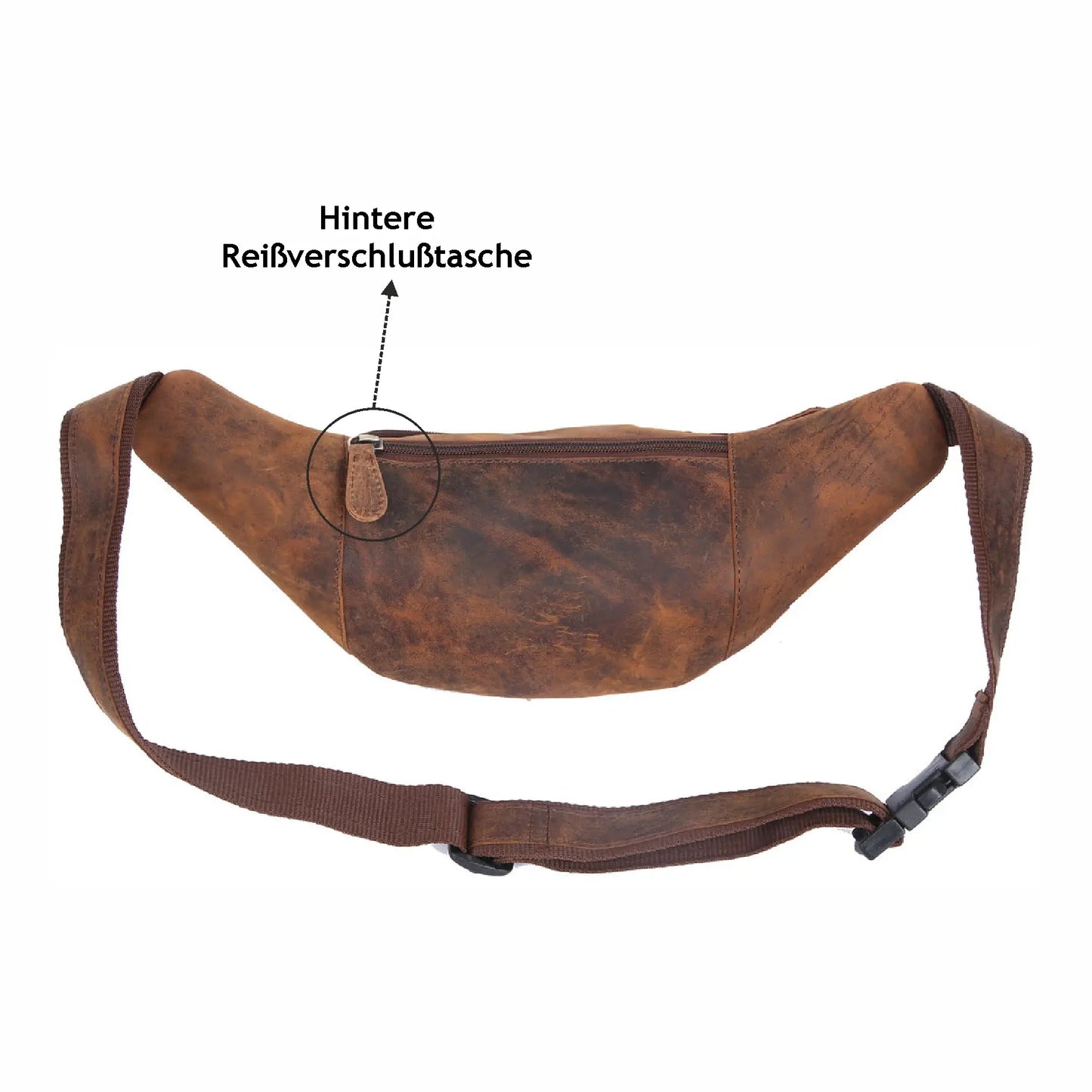 Leder Bauchtasche Gürteltasche Sport Hüfttasche Umhängetasche Crossbag Tasche