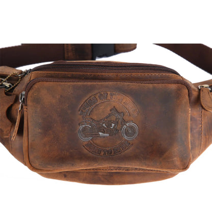 Leder Bauchtasche Gürteltasche Sport Hüfttasche Umhängetasche Crossbag Tasche
