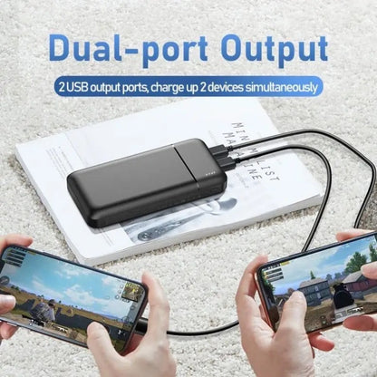 Qivee Powerbank 20.000 mAh USB3 USB-C schnellladen schlankes Design Slim