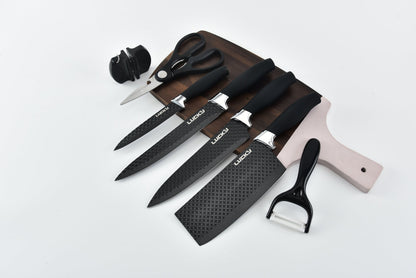 Messerblock Küchenmesser Edelstahl Messer Set 8-teilig Profi Schere & Schäler