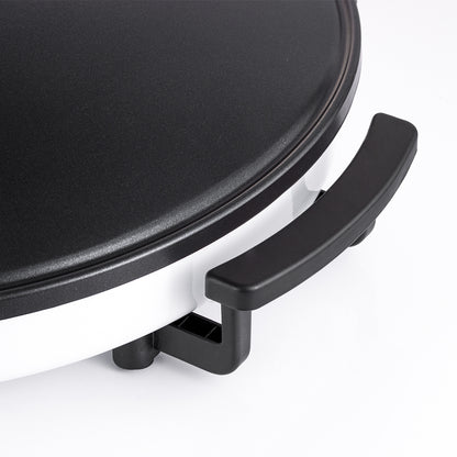 Crepes Maker Fladenbäcker elektrisch 45 cm – Pfannkuchen mit Antihaft-Platte, 2000 W Plancha