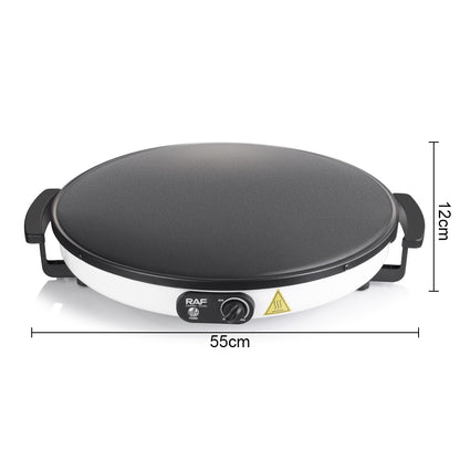 Crepes Maker Fladenbäcker elektrisch 45 cm – Pfannkuchen mit Antihaft-Platte, 2000 W Plancha