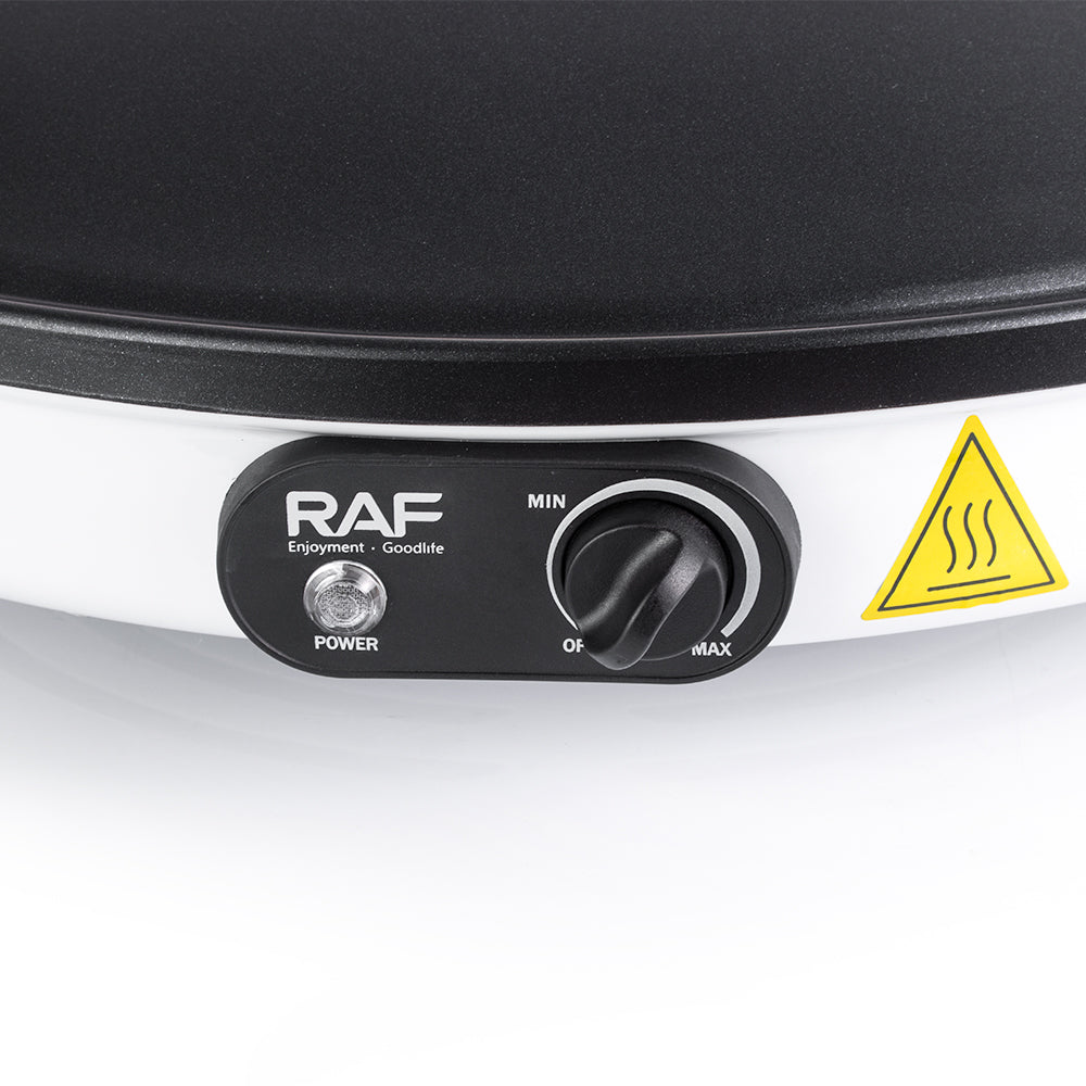 Crepes Maker Fladenbäcker elektrisch 45 cm – Pfannkuchen mit Antihaft-Platte, 2000 W Plancha