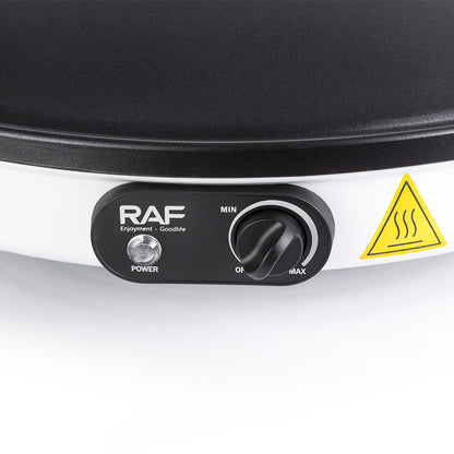 Crepes Maker Fladenbäcker elektrisch 45 cm – Pfannkuchen mit Antihaft-Platte, 2000 W Plancha