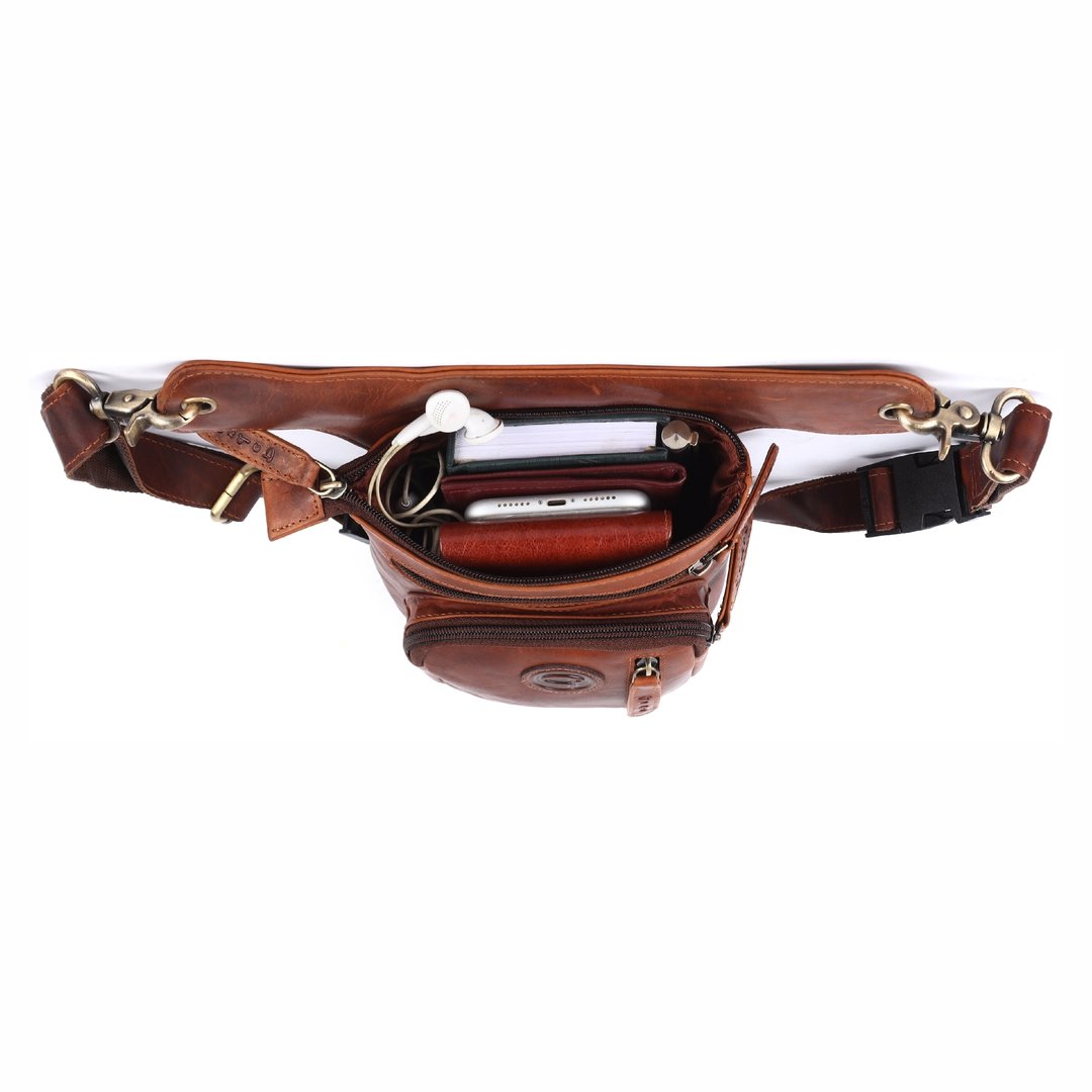 Leder Beintasche Motorrad Herren Damen Tasche Beinbeutel Vintage Pedro
