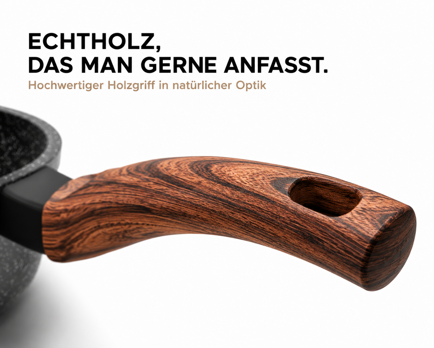 Pfannenset 3-Tlg Induktion Antihaft Brat Pfannen Set 20 24 28 cm Granit Qivee